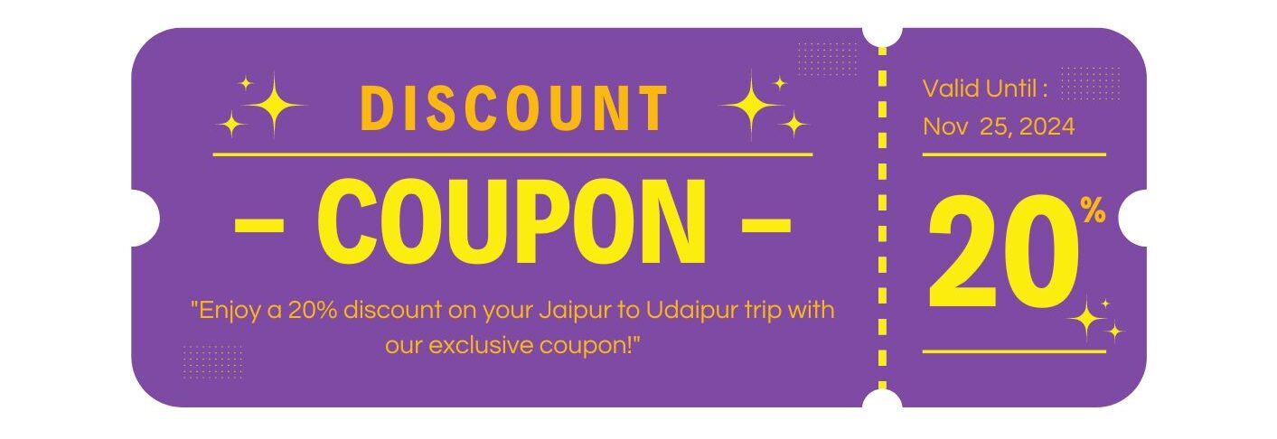 Purple and Orange Simple Voucher Coupon