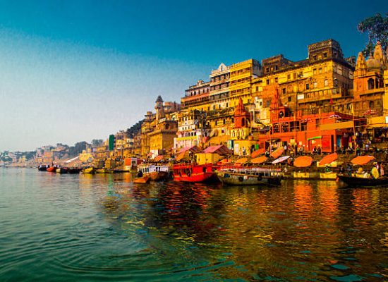 early morning shot of Varanasi in north India